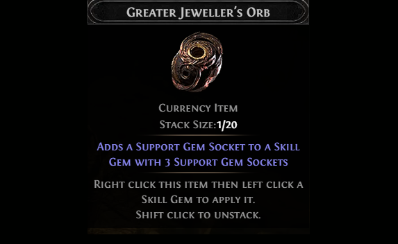Greater Jeweller orbs
